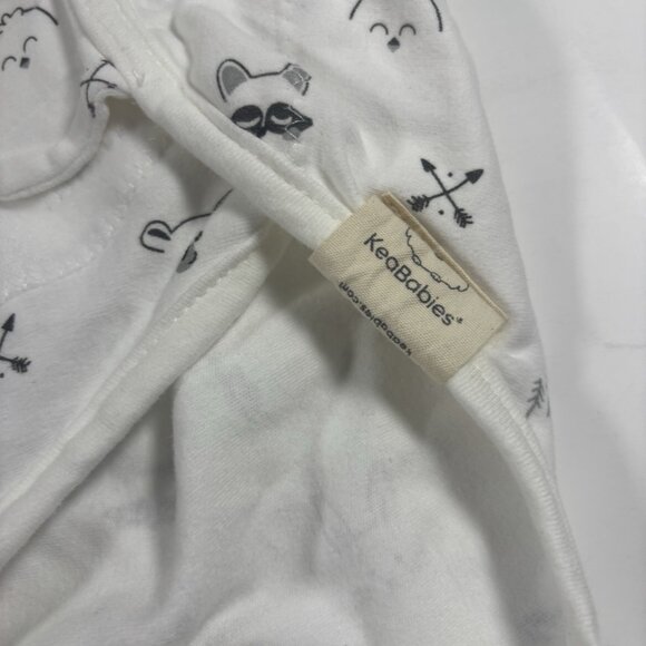 2 KeaBabies Baby Soothe Swaddle Wrap Organic Size 0-3 Months Gray White - Picture 4 of 7